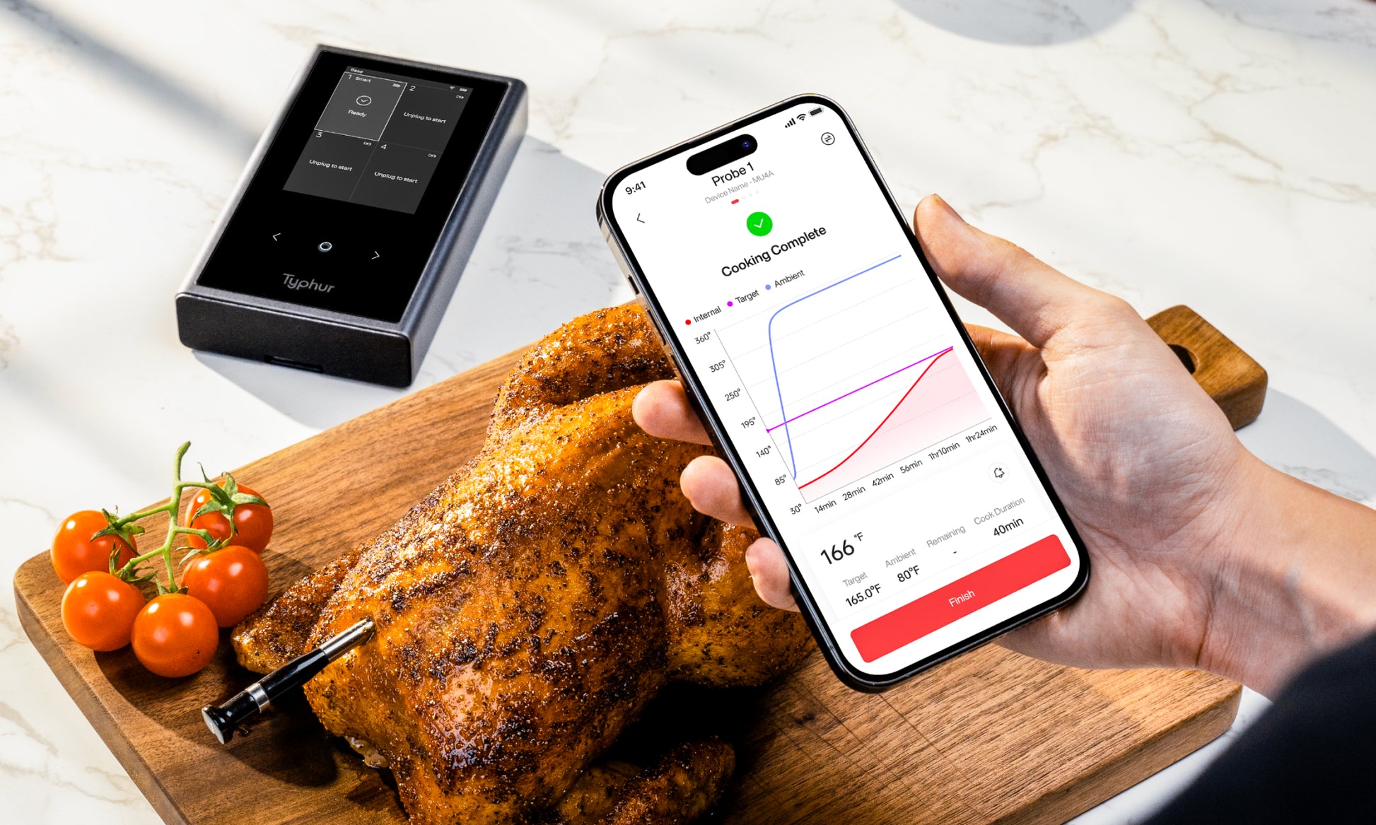 Wireless Meat Thermometer with app